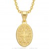 Petit Pendentif Collier Saint Benoît Protection Femme  IM#23672