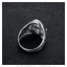 Bague Chevalière Squelette Faucheuse Cape Acier Or   IM#23770