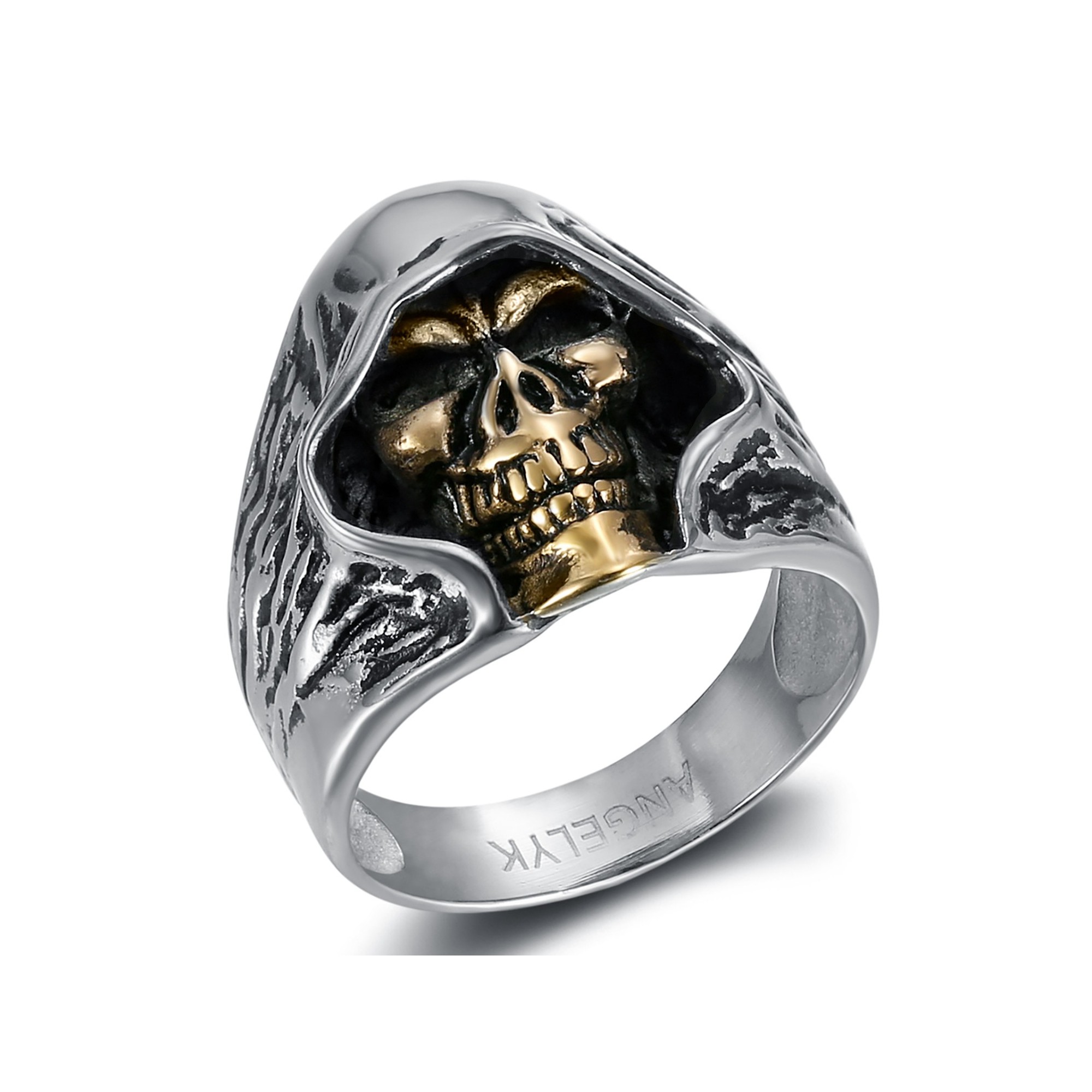 Biker Bague Tête De Mort Mexicaine En Argent Sterling 925 Style