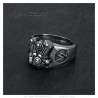 Bague biker Chevalière homme Moteur V twin Cylindre Skull   IM#23783