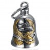 Campanello per moto Mocy Bell Eagle Live to Ride Acciaio inossidabile Argento Oro IM#23885