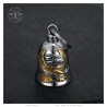 Motorradklingel Mocy Bell Eagle Live to Ride Edelstahl Silber Gold IM#23886