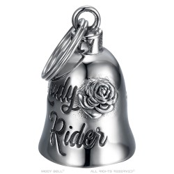 Campana porta fortuna Moto 316L Acciaio Testa di leone  IM#23891