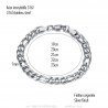 Men's bracelet figaro stainless steel Silver IM#23930