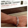 Bracciale da uomo figaro in acciaio inossidabile Argento IM#23931