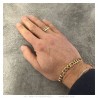 Men's bracelet figaro mesh Stainless steel Gold IM#23937