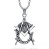 Masonic necklace Eye of Providence Stainless steel IM#23941