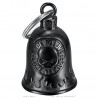 Campanello per moto Mocy Bell Skull Ride to Live in acciaio inossidabile nero IM#23960