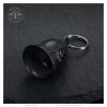 Campanello per moto Mocy Bell Skull Ride to Live in acciaio inossidabile nero IM#23962