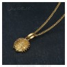 Small Hedgehog Pendant niglo Stainless steel Gold  IM#23967