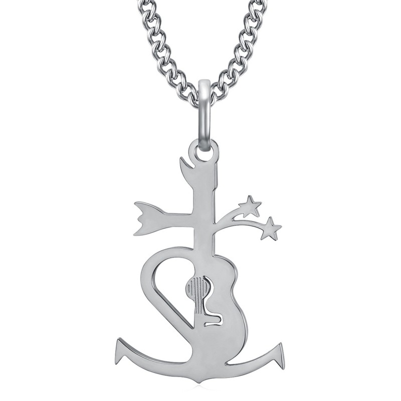 Gypsy Camargue Cross Pendant Stainless Steel Silver IM#23985