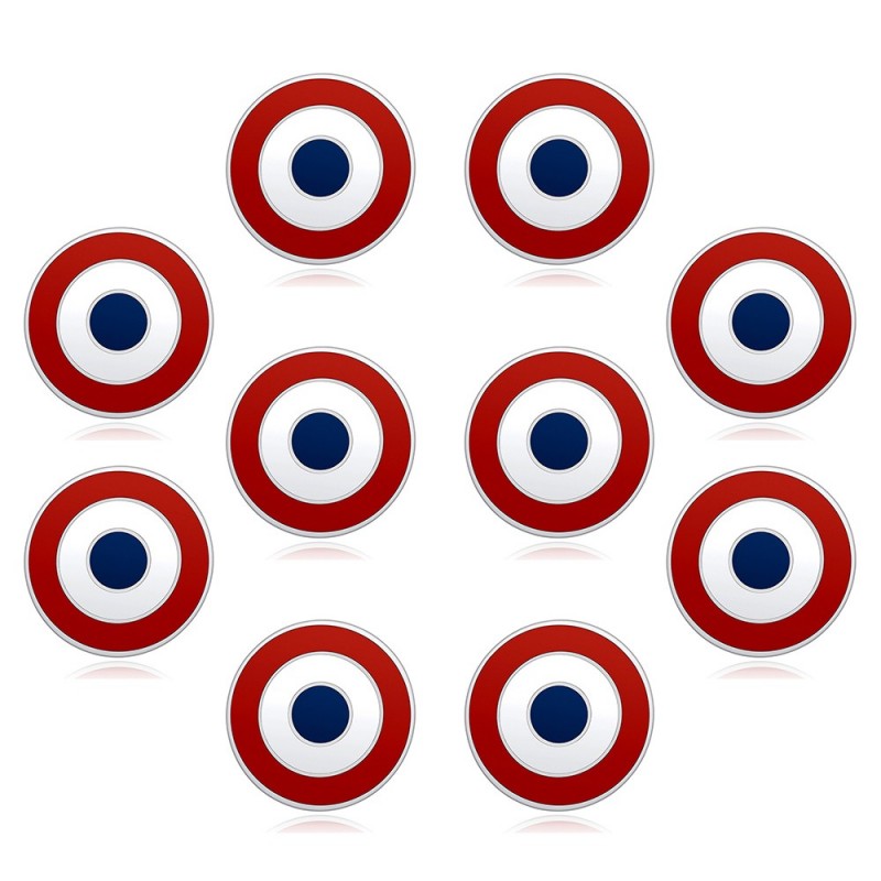 Pack of 10 French Pins French Cocarde Email Extra Quality IM#23998