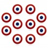 Lot von 10 Pins Frankreich Französische Kokarde Email Extra Qualität IM#23998