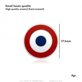 Lot von 10 Pins Frankreich Französische Kokarde Email Extra Qualität IM#24000