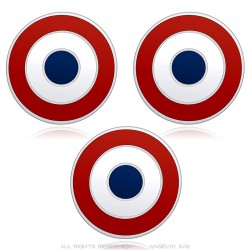 Batch of 3 French Pins Cocarde Française pin IM#24006