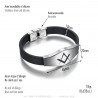 Freemasonry Bracelet Stainless Steel 21cm IM#24028