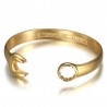 Armband Flachschlüssel Edelstahl Gold Biker Mechaniker IM#24058