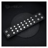 Bracelet punk studded Force 3 rows Leather Black IM#24099