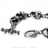 Bracelet homme Biker Tête de Mort Longueur au choix  IM#24149