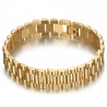 Men's adjustable oyster mesh bracelet Stainless steel Gold IM#24154