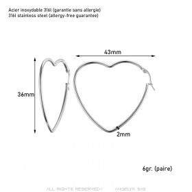 Pendientes criollos corazón de oro para mujer  IM#24175