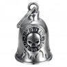 Motorradklingel Mocy Bell Skull Ride to Live Edelstahl Silber IM#24198