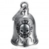 Motorradklingel Mocy Bell Skull Ride to Live Edelstahl Silber IM#24199