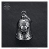 Campanello per moto Mocy Bell Skull Ride to Live Acciaio inossidabile Argento IM#24200