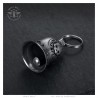 Campanello per moto Mocy Bell Skull Ride to Live Acciaio inossidabile Argento IM#24201