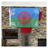 Bandiera gitana itinerante Sara Niglo Verdine Camargue 90x60cm IM#24207