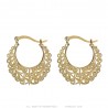 Vintage earrings Basket Gold-plated finish  IM#24246