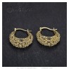 Vintage earrings Basket Gold-plated finish  IM#24248