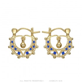 Savoyardes Bébé 15mm Créoles Diamant  IM#24272