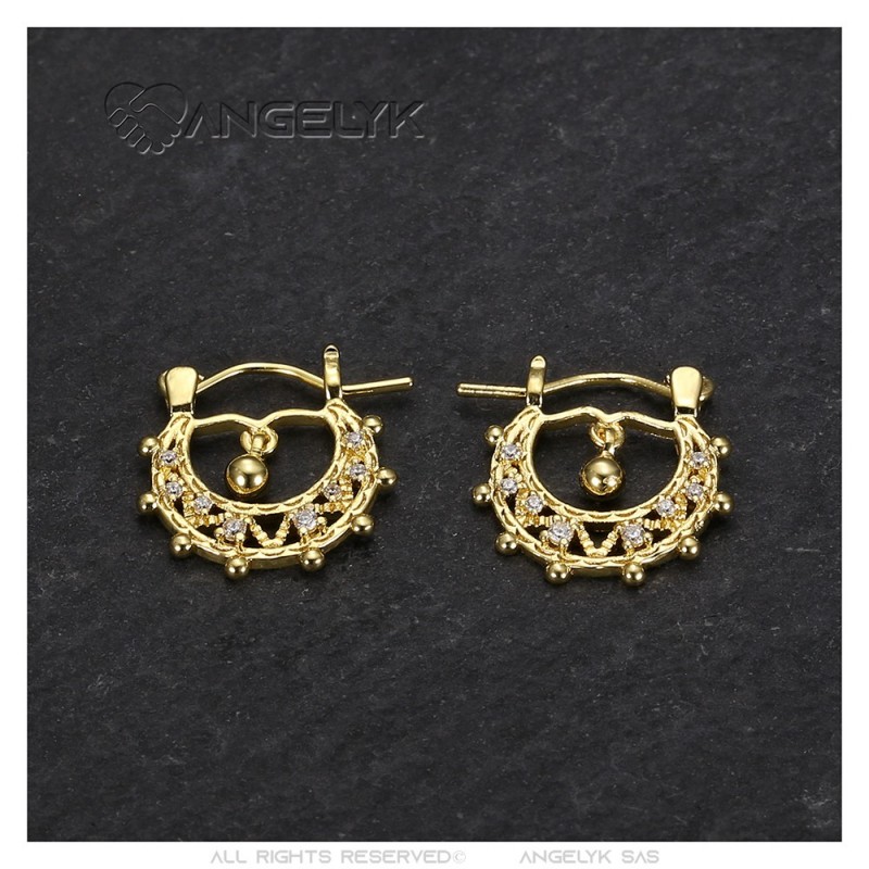 Gold Earrings GEO20 – Samourakis Jewelry