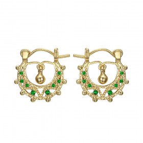Savoiardo Baby 15 mm Creole Verde Smeraldo Oro  IM#24283