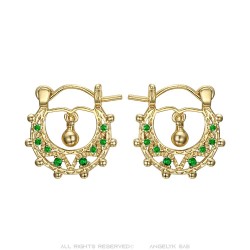 Savoiardo Baby 15 mm Creole Verde Smeraldo Oro  IM#24284