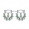 Savoiardo Baby 15 mm Creole Verde Smeraldo Argento  IM#24301