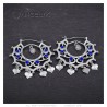 Santana Niglo Gitane Silver Sapphire Savoyard Earrings IM#24345