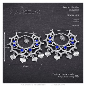 Savoyardes Bijou Gitan Femme Argent Modèle Indra  IM#24346