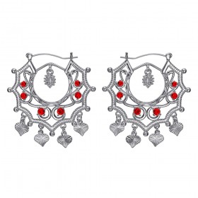 Santana Niglo Gitane Pendientes de plata Rubí Saboya IM#24349