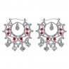 Santana Niglo Gitane Pendientes de plata Rubí Saboya IM#24349