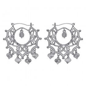 Savoyarden-Ohrringe Santana Niglo Gitane Silber Diamant IM#24355