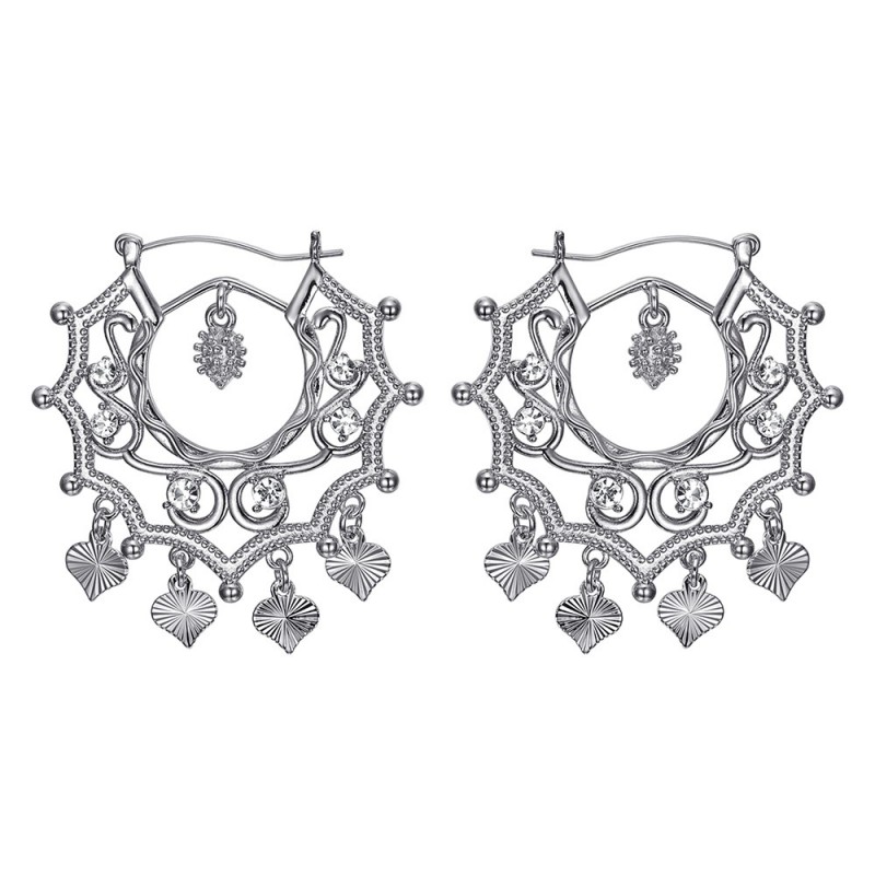 Santana Niglo Gitane Silver Diamond Savoyard Earrings IM#24355