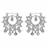 Santana Niglo Gitane Silver Diamond Savoyard Earrings IM#24355