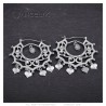 Boucles d'oreilles Savoyardes Santana Niglo Gitane Argent Diamant  IM#24357