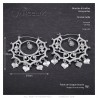 Boucles d'oreilles Savoyardes Santana Niglo Gitane Argent Diamant  IM#24358