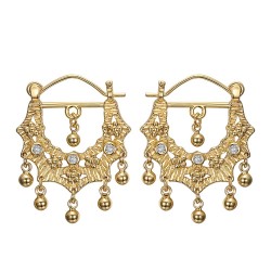 Savoyarden-Ohrringe Modell Perla Diamant Gold IM#24373