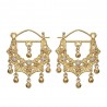 Orecchini Savoyardes Modello Perla Diamante Oro IM#24373