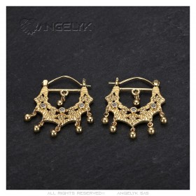 Boucles d'oreilles Savoyardes Modèle Perla Diamant Or  IM#24375