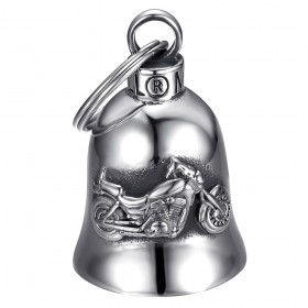 Motorcycle Bell Mocy Bell Bécane Stainless Steel Silver IM#24393